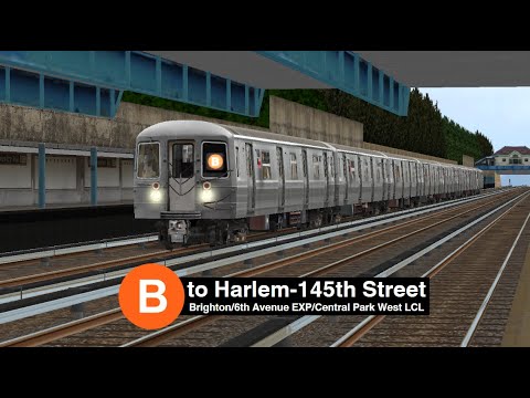 OpenBVE (R68) B Train from Brighton Beach to Harlem-145th Street