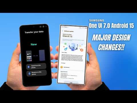 Samsung One UI 7.0 Android 15 - FINALLY,  MAJOR DESIGN CHANGES!!😱🔥