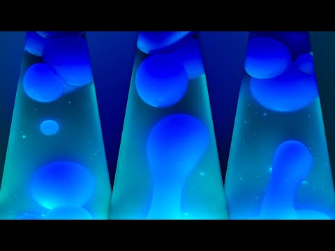 Lava Lamp Background Video 4K (No Sound) — Relaxing Psychedelic Blue Liquid Motion Visuals