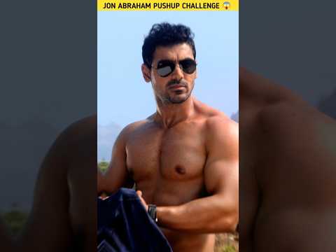 JOHN ABRAHAM PUSHUP CHALLENGE WITH STUDANT 💪😱#johnabraham  #shorts #youtubeshorts