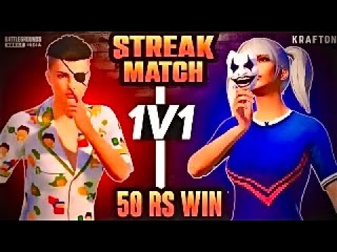 1vs1 WITH VIEWERS BGMI WIN AND GET 50RS PRIZE