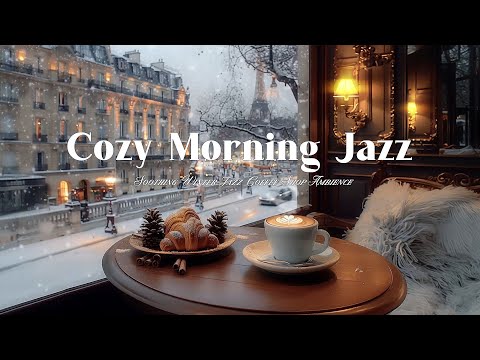 Cozy Morning with Soothing Winter Jazz Coffee Shop Ambience – Relaxing Instrumental Jazz Tunes