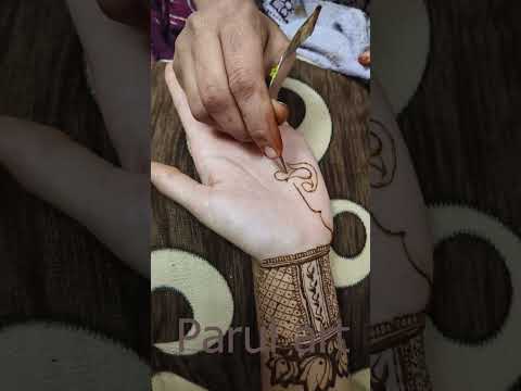 Peacocks Mehndi design - Latest back hand mahendi design#henna #easymehndi #mehndi #trending #shorts