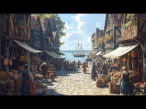 Relaxing Medieval & Celtic Music | Peaceful Market Melodies with Traditional Celtic Instruments