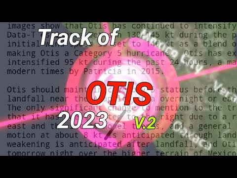 Track Of Major hurricane OTIS 2023