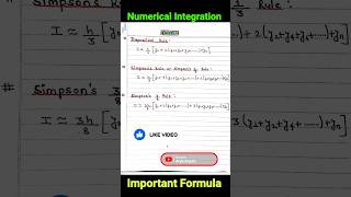 Trapezoidal rule | Simpson's Rule | Simpson's 1/3 rule | Simpson's 3/8 Rule |numerical Integration