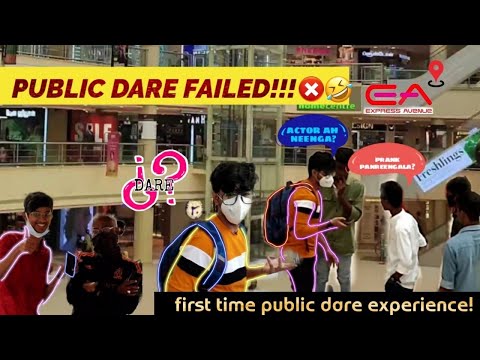 First time Public Dare experience in express avenue mall😅