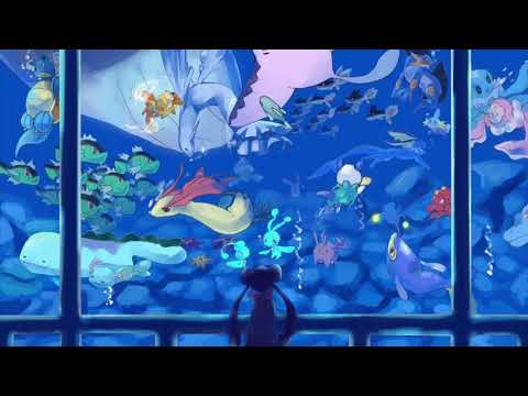 relaxing pokémon water music + gentle waves