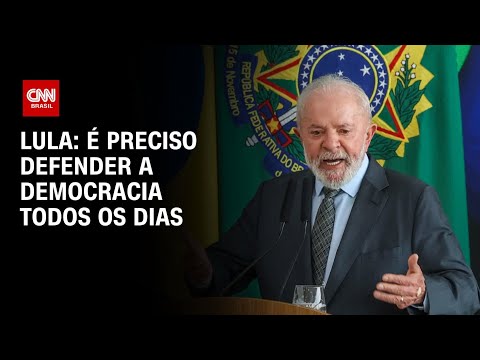 Lula fala em defender a democracia de quem planeja a volta do autoritarismo | AGORA CNN