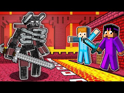 MUTANT WITHER SKELETON vs Most Secure Nether House (Minecraft)