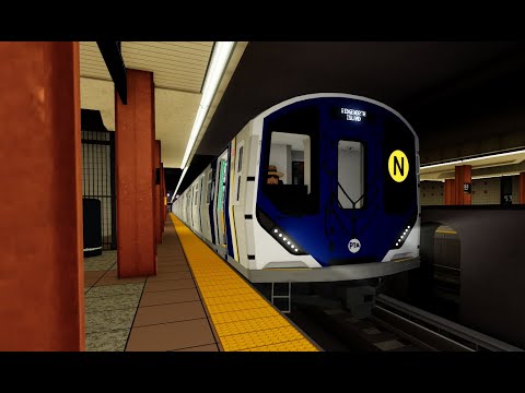 Roblox PTA Callaghan Lines: R211T (N) Train from Madison 53rd Street to Ridgeworth Island