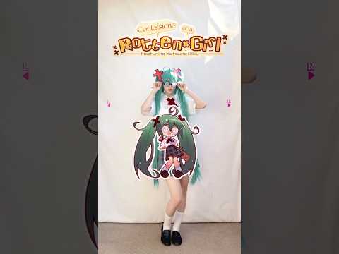 【(眼鏡なし)初音ミクコスで踊ってみた】Confessions of a RottenGirl / SAWTOWNE feat.初音ミク【神綺杏菜】#Shorts