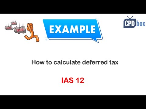 IAS 12 How to calculate deferred tax - step by step example