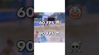 60 FPS Vs 120 FPS PLAYER 😭 #shorts #bgmi