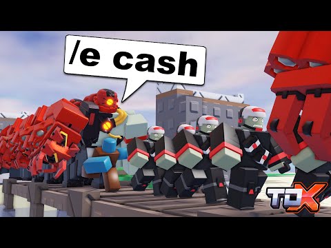 ADMIN ABUSING on my fans in Tower Defense X | ROBLOX