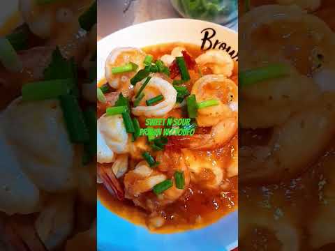 Sweet And Sour Prawn w toufu #shortsyoutube #shortsvideo #prawns Prawn #prawnlover