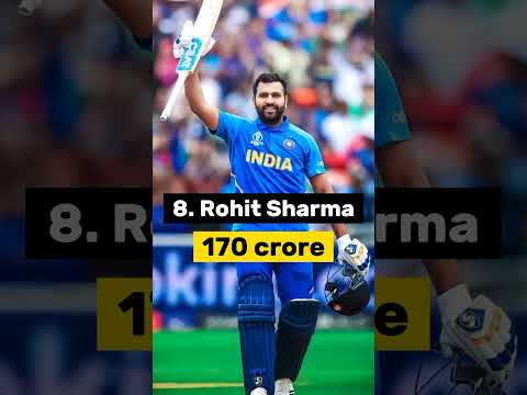 Top 10 richest cricketer in India  #viral #shorts #cricket