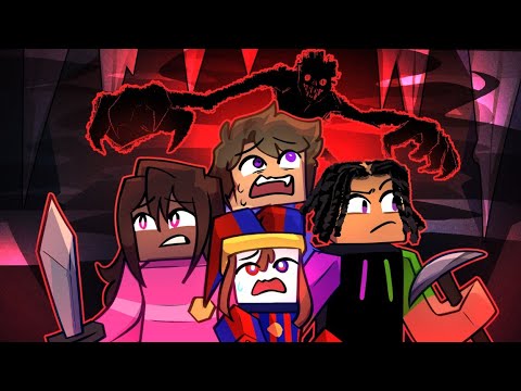 We Survived THE ENTITY IN THE MINES in Minecraft....