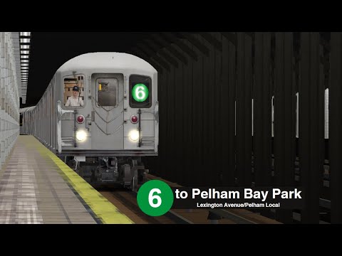 OpenBVE: (R62a) 6 Train from Brooklyn Bridge City Hall to Pelham Bay Park