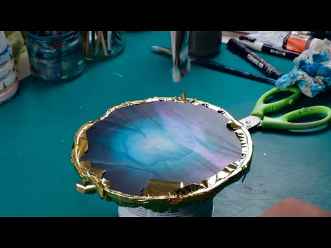 PAINTING A GEM ? | jewellery inspired Abstract art