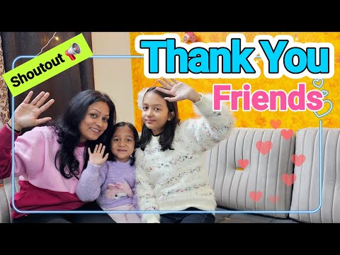 THANK YOU Friends ❤️❤️🎉  | Reacting to 2024 Videos | Shoutouts 📢 | Happy New Year | Aayu and Vanu