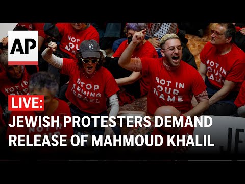 LIVE: Jewish protesters flood Trump Tower demanding the release of Mahmoud Khalil