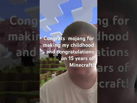 Congratulations  Minecraft 15 Years #minecraft