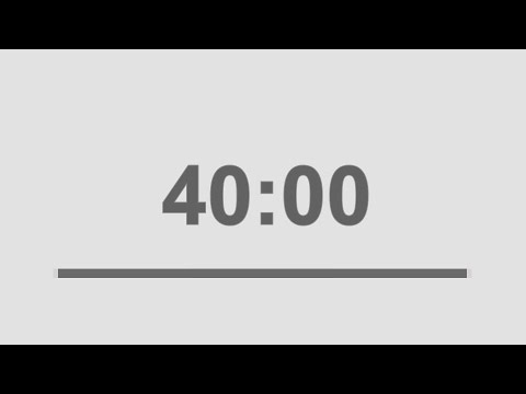 40 minutes countdown timer with alarm