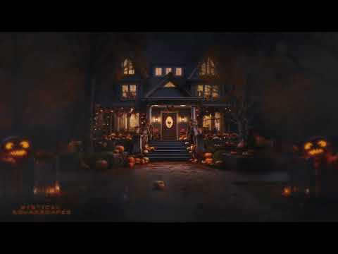 Trick Or Treat, If You Dare? | Halloween Is Here! | HORROR AMBIENCE & Distant MUSIC | 4 Hours | 4K