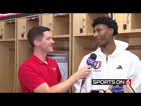 Omaha senior Marquel Sutton on Mavs reaching first NCAA men's basketball Tournament