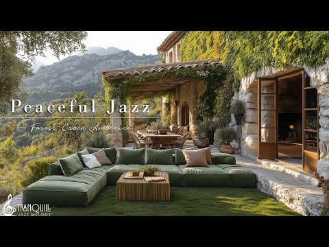 Peaceful Forest Cafe Morning | Relaxing Jazz Music, Forest Views and Calm Nature Sounds For Study