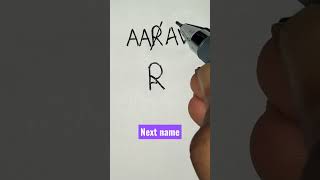 # AARAV name logo # Design # Next name #shorts # By Rajbir