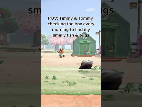 When Timmy & Tommy find fish and bugs in their box…. 😷 ACNH | animal crossing new horizons