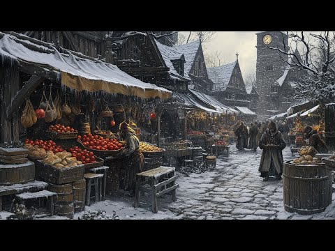 Beautiful Winter Medieval Music and Celtic Fantasy Music - Medieval Folk Music, Medieval Market