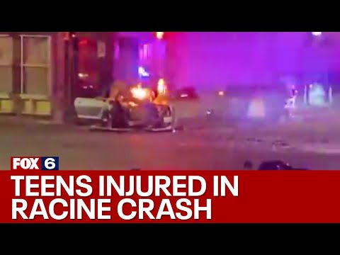 Racine crash injures teens, grandmother responds | FOX6 News Milwaukee