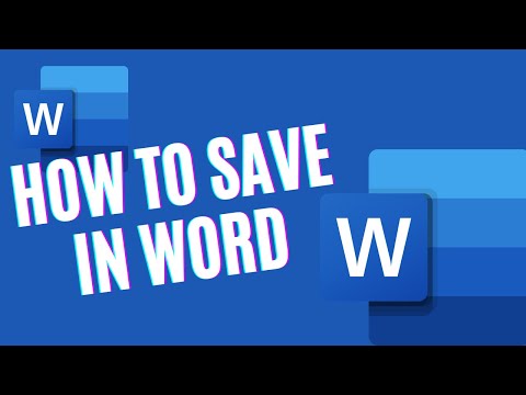 How to Save a Document in Microsoft Office Word | 4 Ways to Save a New Document