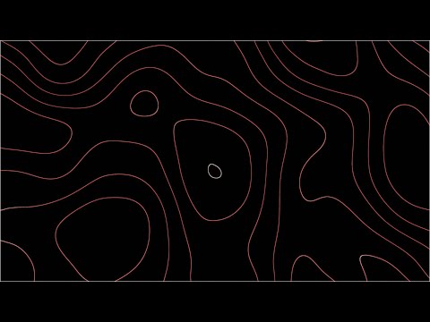 Hypnotic Black, Red & Orange Wave Patterns | Height Map Animation | 4K Seamless Loop | 2 Hours