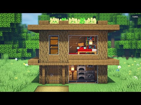 Minecraft | How To Build a Small survival wooden house